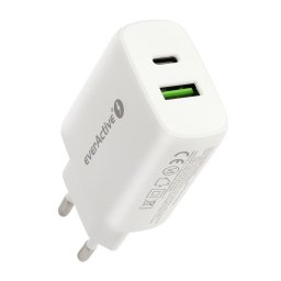 Incarcator de retea SC-370Q CHARGER USB/USB-C QC3.0 25W WHITE
