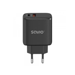 Incarcator de retea SAVLA-06/B USB,USB Type-C Quick Charge 30W Negru