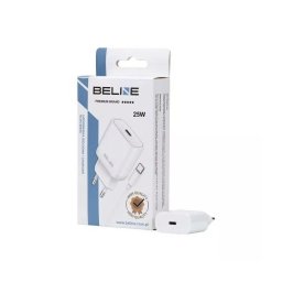 Incarcator de retea BLNCW25C, USB-C, 25W, tehnologie GaN, alb, cablu inclus