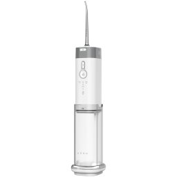 Irigator oral Irigator bucal ADI0002, 5 moduri de curatare, Portabil, Presiune 140 PSI, Functie memorie, 100 zile autonomie, Rezervor 200 ml, Baterie 2500 mAh, 3 duze incluse, indicator LED, Alb