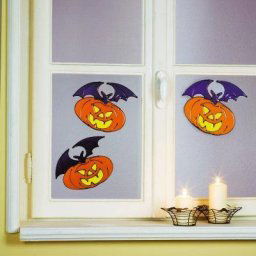 Set de 2 abtibilduri electrostatice Halloween