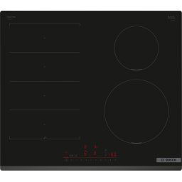 Plita incorporabila Bosch PIX631HC1E, Inductie, 4 zone de gatit, Flex Zone, Home Connect, Power Boost, 60cm, Negru