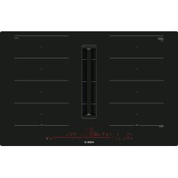Plita incorporabila Bosch PXX801D67E, Inductie, 4 zone de gatit, 2 Flex Zone, Putere de absorbire 500 mc/h, 80cm, Negru