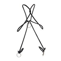 DNGEON Cock Ring Rope Black