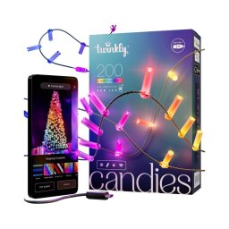 Twinkly TWKC200RGB-G - Șir LED RGB reglabil, 200 LED, 14 m, USB, Wi-Fi
