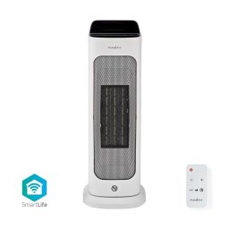 Ventilator cu element de încălzire Nedis HTFA20WTW 1400/2000W/230V Wi-Fi Tuya + telecomandă