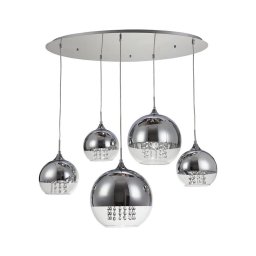 Lustră pe cablu Maytoni P140-PL-170-5-N FERMI 5xE27/60W/230V crom