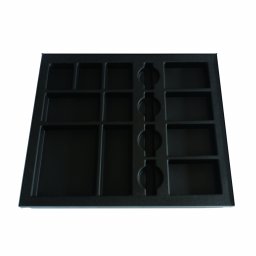 Suport extensibil Premium pentru bijuterii, gri antracit (Latime: 700 mm)