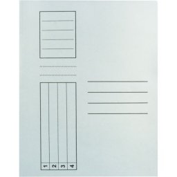 Dosar cu sina standard, alb, 10 bucati/set