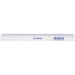 Rigla din plastic transparent, 20cm, DONAU