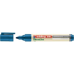 Marker pentru tabla Edding 28, ecologic, varf rotund, 1.5-3 mm, albastru