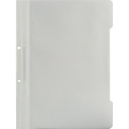 Dosar din plastic cu sina si 2 perforatii, A4, alb, 25 buc/set