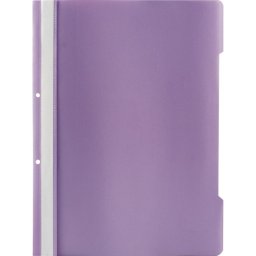 Dosar din plastic cu sina si 2 perforatii, A4, lila, 25 buc/set