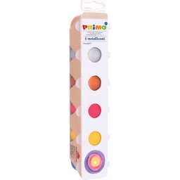 Tempera speciala Morocolor Primo, 6 culori, metalizata