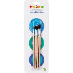 Set pensule Morocolor Primo, rotunde, 5 bucati/set