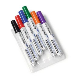 Marker pentru tabla Legamaster, TZ1 varf rotund, 1.5-3 mm, 6 culori/set