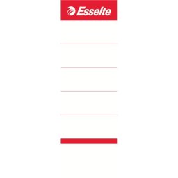 Etichete albe pentru biblioraft 75 mm, 10/set, ESSELTE