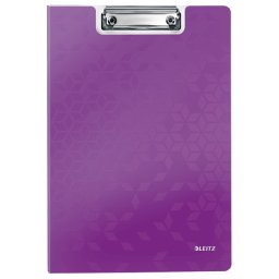 Clipboard LEITZ WOW, dublu, polyfoam, A4, 100 coli, mov