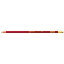 Creion grafit Stabilo Swano cu radiera, HB, 12 bucati/cutie