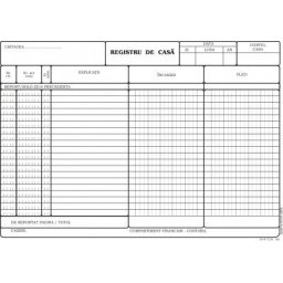 Registru de casa, A4, fata, 3 carnete a 100 file/set
