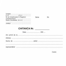 Chitantier autocopiativ, A6, 50 file, 3 exemplare, 3 bucati/set