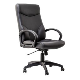 Scaun directorial, Antares, Stilo Eco, piele ecologica, negru