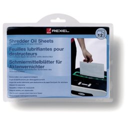 Coli impregnate cu ulei pentru distrugator documente REXEL - 12 buc/set