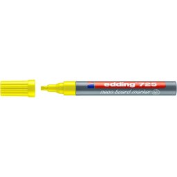 Marker Edding 725 neon, pentru tabla, varf 2-5mm, galben