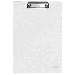 Clipboard LEITZ WOW, dublu, polyfoam, A4, 100 coli, alb