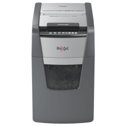 Distrugator documente automat REXEL OPTIMUM 150M, P5, micro-cut (particule), 150 coli, cos 44l, negru