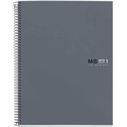 Caiet cu spira Miquelrius Original, A4, matematica, 80 file, coperta cu tratament antiviral si antibacterian, grafit