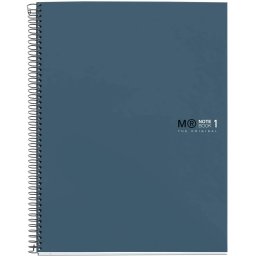 Caiet cu spira Miquelrius Original, A4, matematica, 80 file, coperta cu tratament antiviral si antibacterian, bleumarin