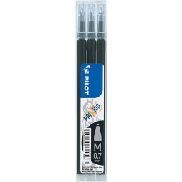 Rezerva roller PILOT Frixion, 0,7mm, 3buc/set - negru