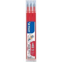 Rezerva roller PILOT Frixion, 0,7mm, 3buc/set - rosu