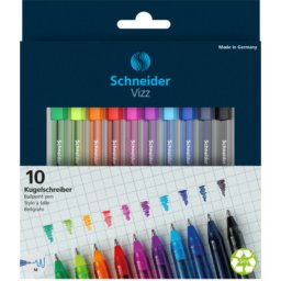 Pix SCHNEIDER Vizz M, varf mediu, 10 culori/set, Gelco Technology