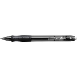 Roller cu gel BIC, Gelocity Clic, 0.7 mm, negru