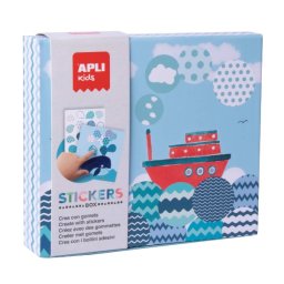 Joc autocolante Apli, tematica barca