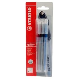 Pix fara mecanism Stabilo Galaxy 818, M, 0.45 mm, 3 culori/blister