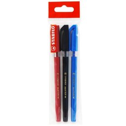 Pix fara mecanism Stabilo Excel 828, M, 0.45 mm, 3 culori/blister eco