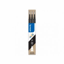 Rezerva roller cu gel Pilot Frixion Ball, 0.5 mm, negru, 3 bucati/set