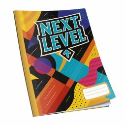 Caiet Next Level A4, 48 de file, 60g/mp, dictando, diverse modele de coperti