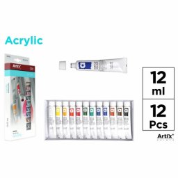 Set 12 temepera acrilica Main Paper, 12 ml