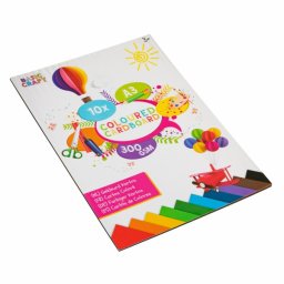 Carton color, Craft Basic, 10 file, diverse culori, 300 g/mp, format A3
