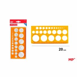 Sablon plastic Main Paper, 20 cm, cercuri, blister