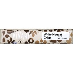 Baton alb crocant cu alune si unt de cacao bio 35g