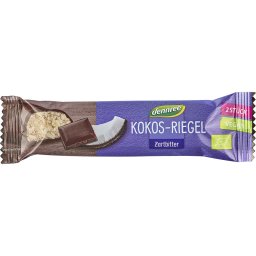 Baton de cocos cu glazura de ciocolata amaruie bio 40g