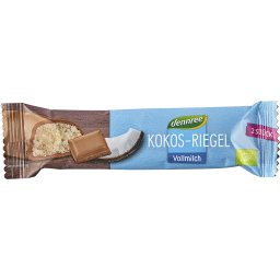 Baton de cocos cu glazura de ciocolata bio 40g