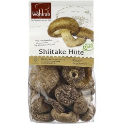 Ciuperci palarii de shiitake, deshidratate bio 40g