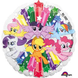 Balon folie rotund My Little Pony Curcubeu 43 cm