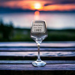 Pahar vin personalizat, 295 ml, Nicoleta
